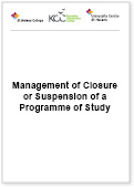 The Policy and Procedure for the Management of Course Closure or Suspension of a Programme of Study Thumb