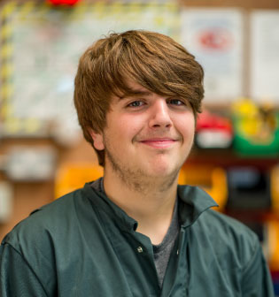 Picture of our student,  Josh
