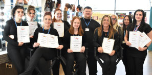 Picture of our students with their certificates