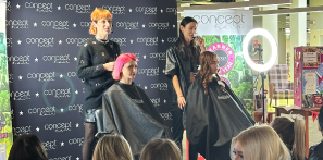Picture of one of the key speakers at our Concept Hair Roadshow