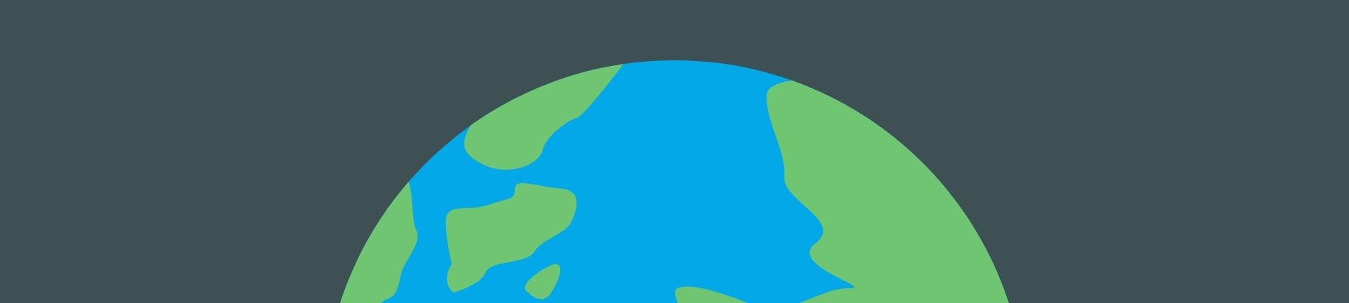 Header showing the earth