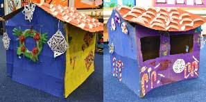Picture showing the students gingerbread house