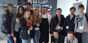 Picture of our students at Anfield Stadium