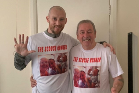 Picture of our tutor, Dave, and his run buddy. The Scouse Runners. 