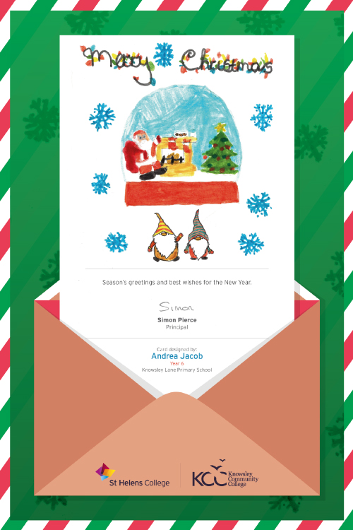 Picture of Andrea Jacon's Christmas Card design