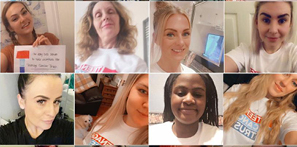 Collage of pictures of all the ladies who took part in the challenge.