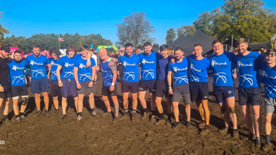 Picture of our staff and students after Tough Mudder