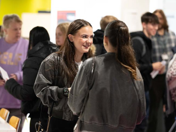 Picture of our students getting their results