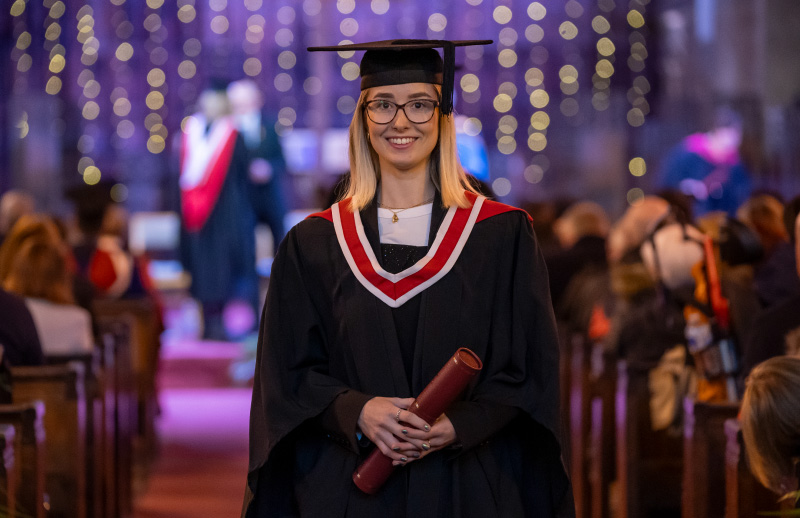 Picture of our student at our last graduation ceremony