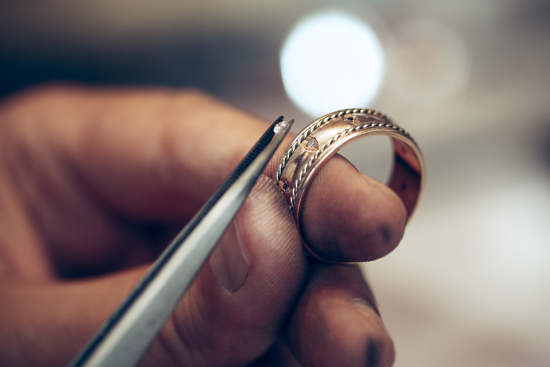 Picture of someone making jewellery