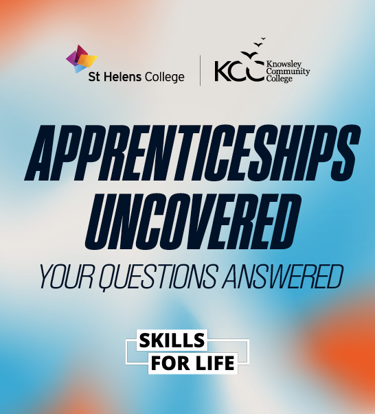 Artwork saying Apprenticeships Uncovered