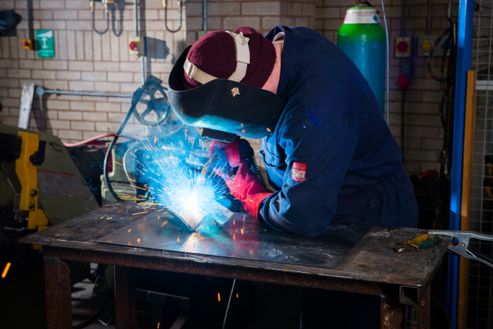 Picture of someone welding