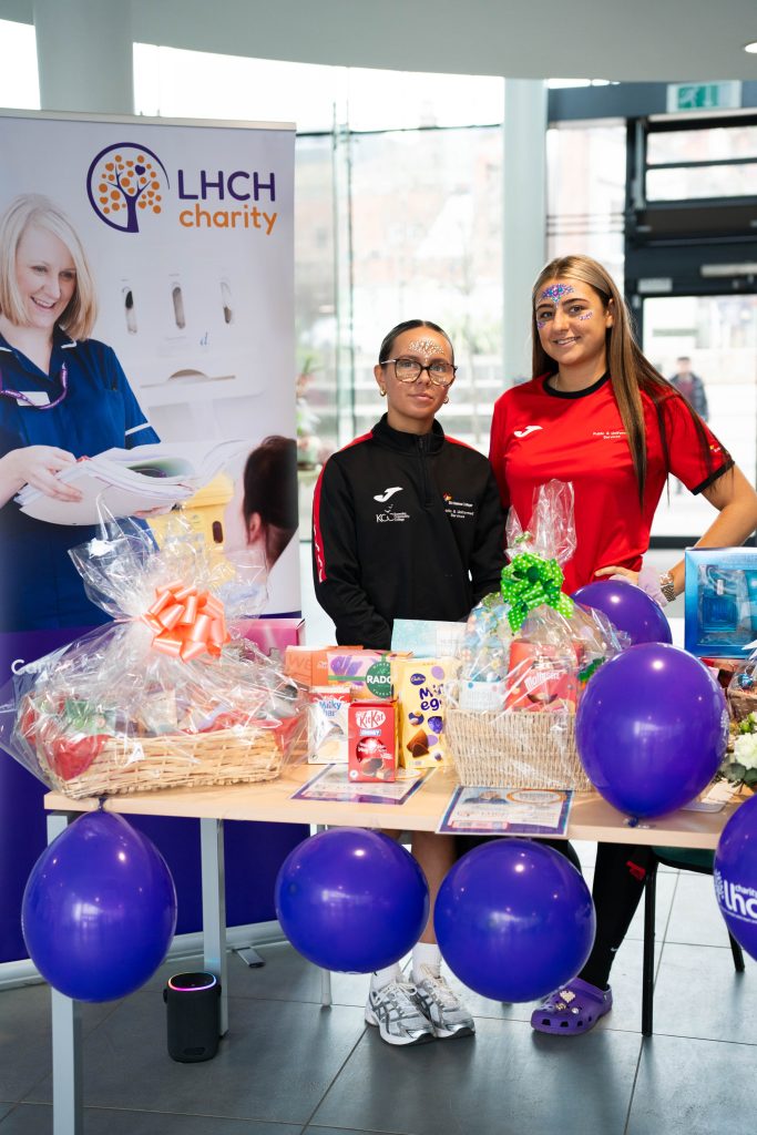 Picture of our students during the fundraiser for Liverpool Heart and Chest Hospital Charity