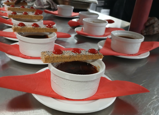 Picture of the delicious food our students served up