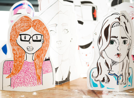 Picture of our students creations during the workshop